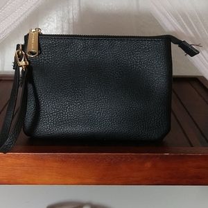 Black Leather Clutch